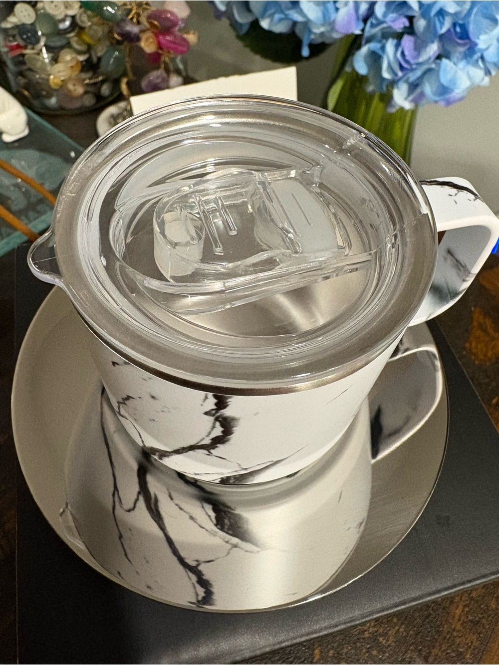 Coldest White Marble Premium Espresso Cup - Picture 3 of 7